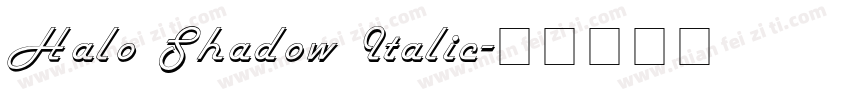 Halo Shadow Italic字体转换